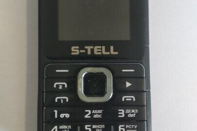 Мобільний телефон марки "S-TELL", IMEI1: 356907033687589, IMEI2: 356907033687605, та акумуляторна батарея до нього