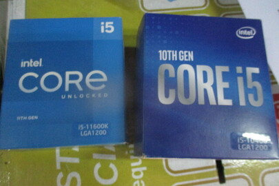 Мікропроцесор марки "Intel Core "і5-10400" 1 шт., мікропроцесор марки "Intel Core і5-11600k" 1 шт. без ознак використання