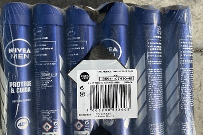 Дезодорант-спрей марки "NIVEA MEN" - 48 шт., крем для укладки волосся марки "AXE" - 108 шт.