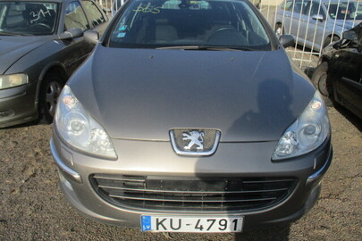 Автомобіль марки PEUGEOT 407, 2007 року випуску, латвійський номерний знак KU4791, номер кузову VF36ERHRH21624338