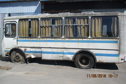 Колісний транспортний засіб: автобус пасажирський ПАЗ 3205, ДНЗ ВІ0907АА, рік випуску 2002, колір білий