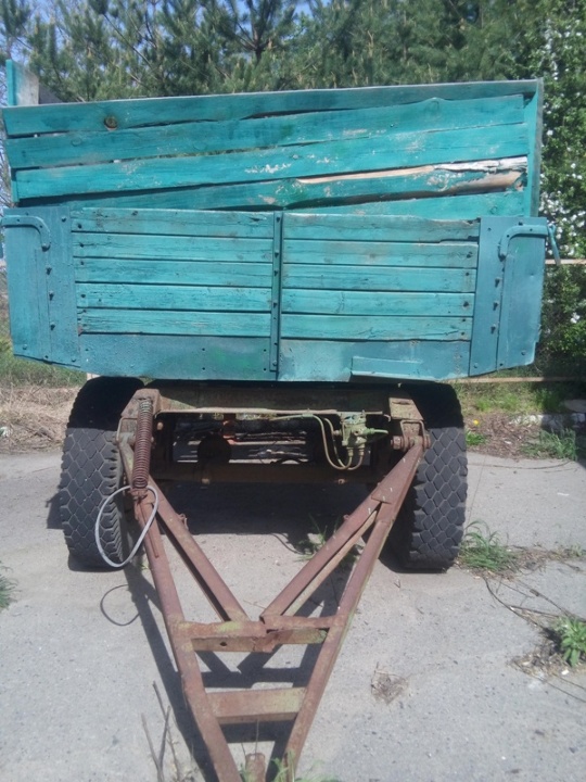 Причіп марки ГКБ 8350, ДНЗ ВІ8649ХТ, колір зелений, 1987 року випуску