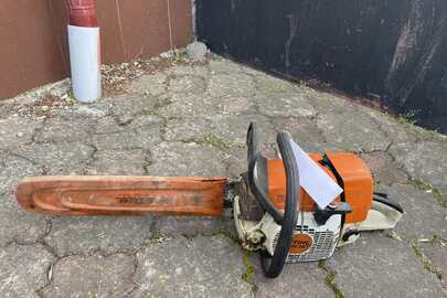 Конфісковане майно за рішенням суду:бензопила марки "Stihl MS 361, б/в