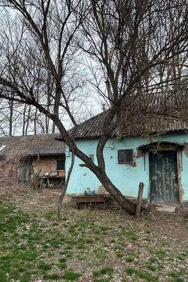 Житловий будинок з господарськими будівлями та спорудами, загальна площа: 45 кв,м., житлова площа: 21,5 кв.м. та земельна ділянка, площа 0.1214 га, кадастровий №5323883202:02:002:0055, адреса: Полтавська обл., Пирятинський р., с. Усівка, вул. Радянська, 42