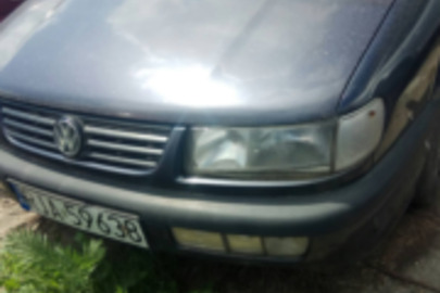 Транспортний засіб Volkswagen Passat, реєстраційний номер RJA59638, 1995 року випуску, тип палива дизель, синього кольору, об'ємом двигуна 1896 см3, коробка передач - механічна, № кузова WVWZZZ3AZTE096758