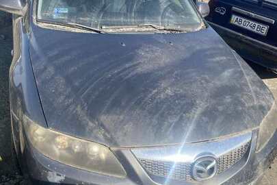 Легковий автомобіль марки MAZDA 6, реєстраційний номер PZ695TP, сірого кольору, 2005 року виробництва, кузов № JMZGY19T661418101