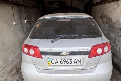 Легковий автомобіль марки: CHEVROLET, модель: LACETTI, 2007 р.в., номер кузова: KL1NF486E7K716687, VIN: KL1NF486E7K716687, ДНЗ: СА6963АМ