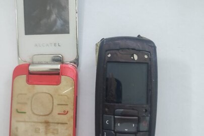Мобільні телефони марки "ALCATEL",  "NOKIA", б/в, 2 шт.