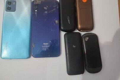 Конфісковане майно за рішенням суду: Мобільні телефони у кількості 6 шт., б/в