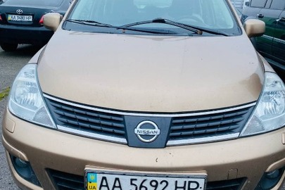 Транспортний засіб марки: Nissan, модель: Tiida, 2008 року випуску, бежевого кольору, ДНЗ: АА5692НР, № кузова: 3N1BCAC11UL448758