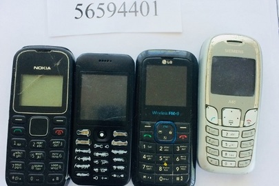 Мобільний телефон Samsung-1 шт., Nokia-1шт., Simens-1шт., LG-1шт.