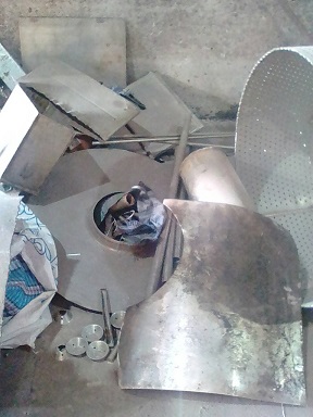 Брухт алюмінію вагою 15 кг.