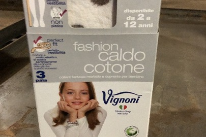 Дитячі колготки, різних розмірів та кольорів, торгівельної марки «Vignoni», країна виробництва Італія - 335 шт.
