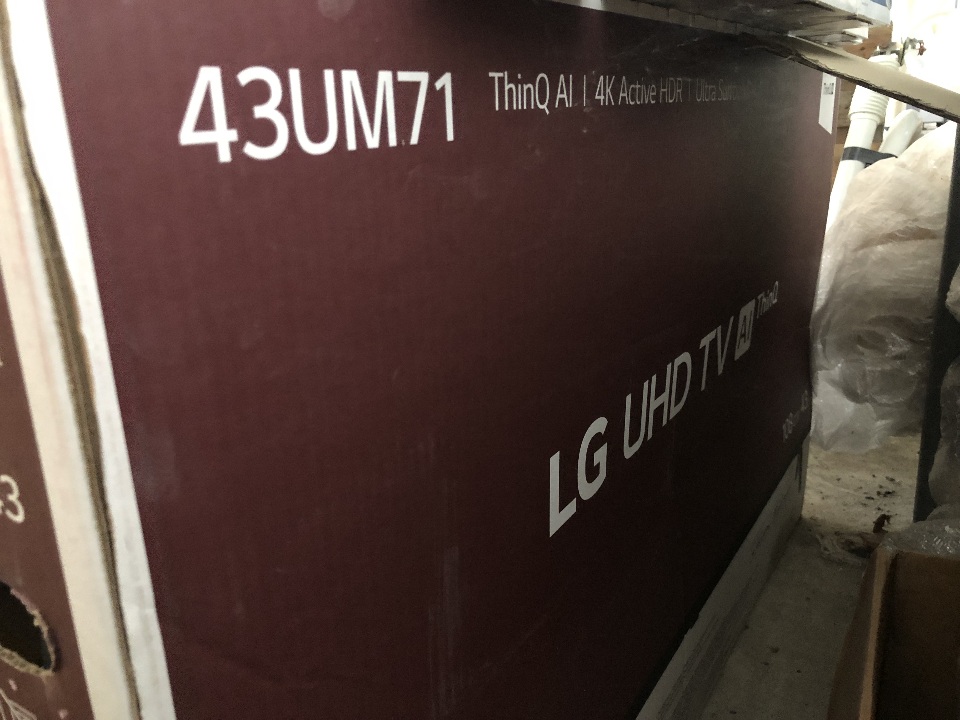 Телевізор, торговельної марки «LG», моделі «43UM7100PLB», країна виробництва - не визначена, 108 см, 43 дюйма