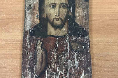 Ікона "Господь Вседержитель", друга половина XIX століття, дошка/темпера, розміри 29х17,8 см., б/в