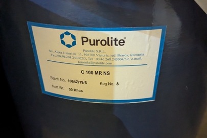 Полістиренсульфонат натрію - Purolite C100MRNS 1064Z/19/5, новий, загальна кількість 550 кг.