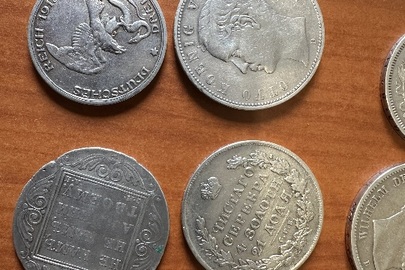 Монети різних видів та номіналів, бувші у використанні, загальна кількість 21 шт.