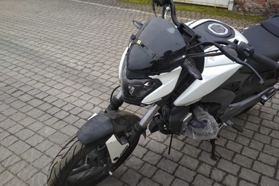 Мотоцикл Bajaj Dominar D 400-ABS, без д.н., 2017 року випуску, білого кольору, VIN №MD2A67KY8HCМ08412