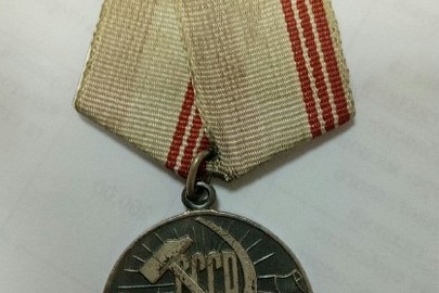 Медаль з написом на аверсі "Ветеран труда" у кількості 1 шт.
