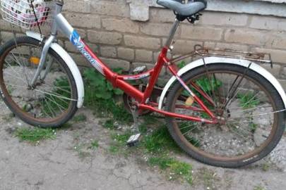 Велосипед "Десна", червоно-сірого кольору