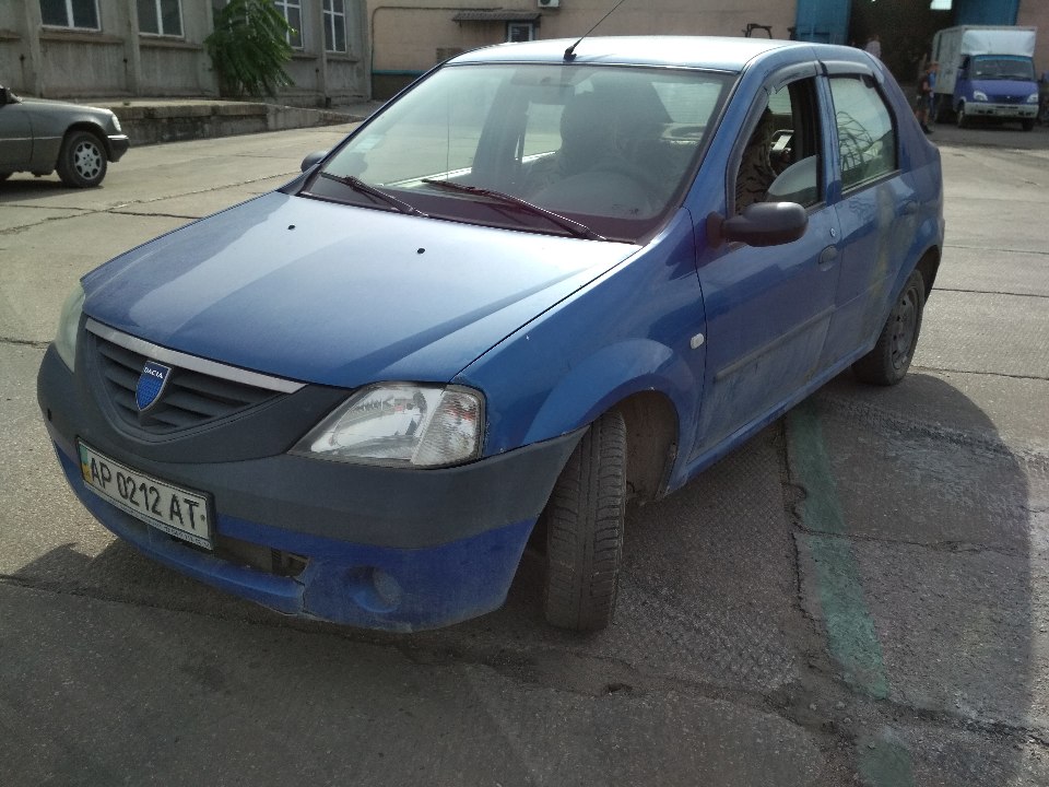 Легковий автомобіль DACIA LOGAN, державний номер АР0212АТ, 2006 року випуску, синього кольору, кузов № UU1LSDAGH36775573