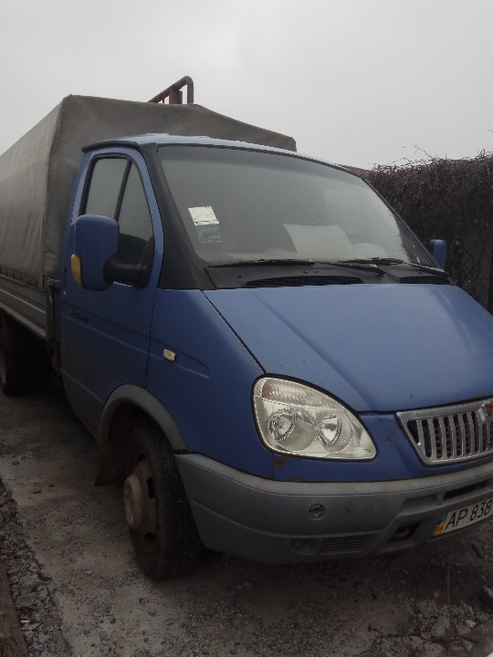 Вантажний, бортовий, тентований ГАЗ 330202 414 ЗНГ, державний номер АР8381ВЕ, 2008 року випуску, синього кольору, кузов (шасі, рама) №Х9633020282320689 (33020080525765, Х9633020282320689)