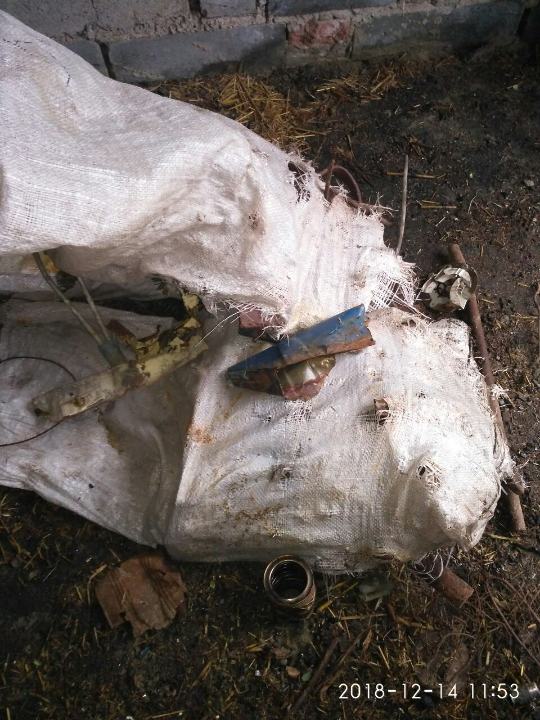 Брухт кольорових металів вагою 7 кг та брухт чорних металів вагою 41 кг