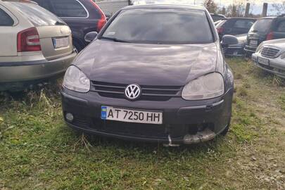 Транспортний засіб марки: VOLKSWAGEN, модель: GOLF, 2007 року випуску, номер кузова: WVWZZZ1KZ7P059572, ДНЗ: АТ7250НН, колір - чорний