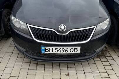 Транспортний засіб легковий – загальний/ CAR – GENERAL седан-В, марка/модель - Skoda Rapid, номер шасі (кузова, рами)/ідент. №TMBAC2NH0JB151142, рік випуску – 2018, реєстраційний номер / державний номерний знак - ВН5496ОВ