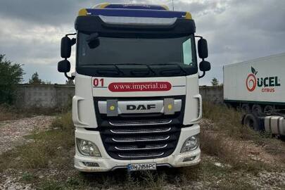 Транспортний засіб спеціалізований вантажний сідловий тягач, марка/модель - DAF XF 480 FT, номер шасі (кузова, рами)/ідент. №XLRTEH4300G210356, рік випуску – 2018, реєстраційний номер / державний номерний знак - ВН7458РС