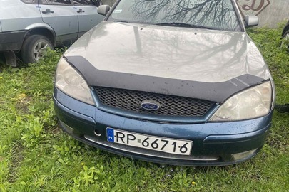 Легковий автомобіль FORD, модель MONDEO, реєстраційний номер RP66716, 2001 року випуску, колір зелений, VIN WF04XXGBB41A39719