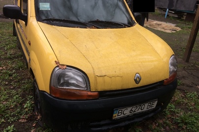 Транспортний засіб марки Renault Kangoo, 2002 року випуску, днз ВС6270ВЕ, жовтого кольору