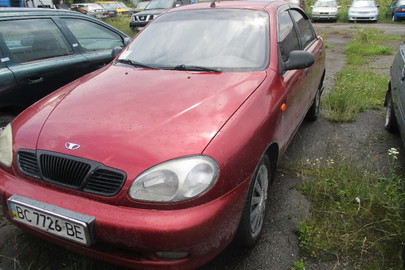 Транспортний засіб марки DAEWOO LANOS, легковий седан - В, №куз. SUPTF69YD5W220803, 2004 року випуску, днз ВС7726ВЕ, червоного кольору
