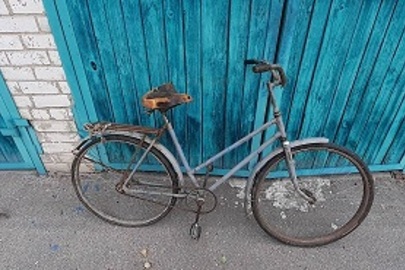 Велосипед, жіночого типу, сірого кольору, б/в