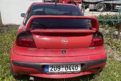 Колісний транспортний засіб Opel Tigra, 1996 року випуску, реєстраційний номер 2U90440, № кузова W0L000075S4306969, колір червоний