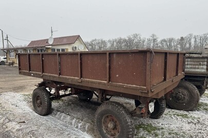 Колісний транспортний засіб: причіп марка, модель: 2ПТС4, тип: причіп тракторний самоскидний, рік виробництва: 1986, заводський номер: 02827, Номерний знак: 16615АЕ