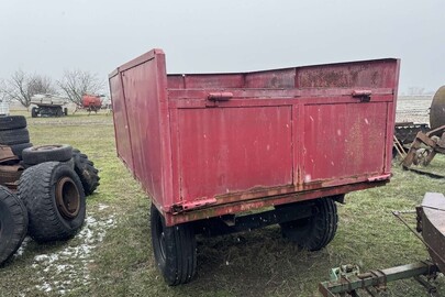 Колісний транспортний засіб: причіп марка, модель: 1ПТС2, тип: напівпричіп тракторний, рік виробництва: 2018, заводський номер: 04-021439, Номерний знак: 51634АЕ, Колір ТЗ: червоний