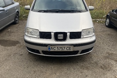 Автомобіль SEAT ALHAMBRA 2.0, кузов № VSSZZZ7MZ3V501762, 2002 р.в, реєстраційний номер АС5757СЕ