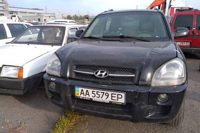 Транспортний засіб, автомобіль легковий, HYUNDAI Tucson 2.0, 2007 р. в., колір чорний, номер об`єкта (VIN): KMHJN81BP8U724892, номер державної реєстрації: АА5579ЕР