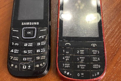 Мобільні телефони марки "Samsung" та "Nokia" у кількості 2 шт., б/в
