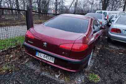 Легковий автомобіль PEUGEOT 607, 2003 р.в., червоного кольору, реєстраційний номер EL645XN, VIN VF39D4HXE92103766