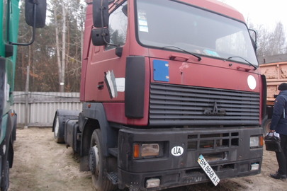 Автомобіль МАЗ 544008-060-031 (сідловий тягач-Е), 2008 року випуску, реєстраційний номер ВМ8848АІ, кузов № Y3М54400880005990
