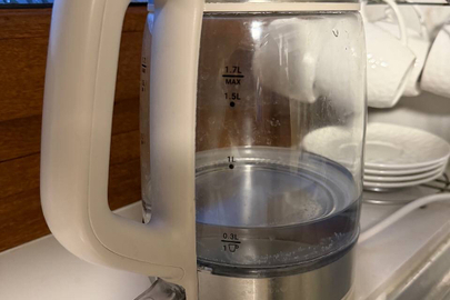 Конфісковане майно за рішенням суду:електричний чайник марки“ TEFAL”, стан робочий,б/в