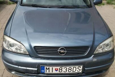 Легковий автомобіль марки "OPEL", моделі "ASTRA G", рік випуску 1998, номер кузова №W0L0TGF48W5167837, об’єм двигуна 1598,00 см. куб. тип двигуна - бензин, реєстраційний номерний знак Словаччини MI838DS
