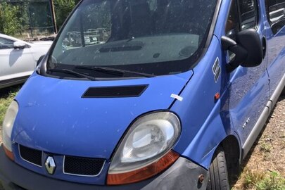 Автомобіль марки RENAULT TRAFIC, синього кольору, 2002 р.в., VIN: VF1FLACA63V169266, реєстраційний номер АЕ3954КС
