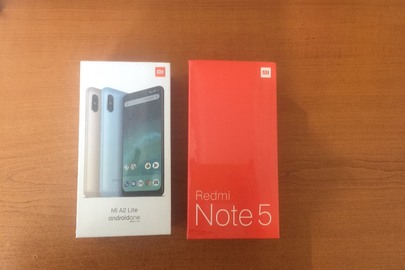 Мобільні телефони у кількості 2 од. (нові): «Redmi Note 5» в кількості 1 шт., «Mi A2 Lite» в кількості 1 шт.