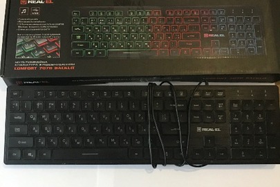 Комп’ютерна клавіатура в коробці «Comfort 7070» чорного кольору, 1 од.