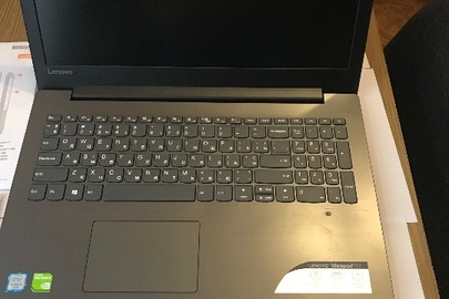 Ноутбук торгівельної марки «Lenovo» моделі IdeaPad 320-15ISK чорного кольору з блоком живлення, в коробці
