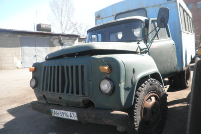 Вантажний автомобіль: ГАЗ 52 (фургон), 1993 р.в., ДНЗ: АН5916АТ, синього кольору, Ін. номер 210102/963, VIN: ХТН520000Р1446387
