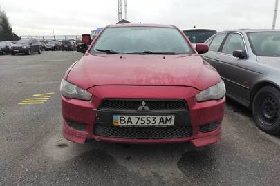 Транспортний засіб MITSUBISHI LANCER X, рік виробництва: 2008, колір: ЧЕРВОНИЙ, реєстраційний номер (ДНЗ): ВА7553АМ, VIN/номер шасі (кузова, рами): JMBSRCY2A8U014318